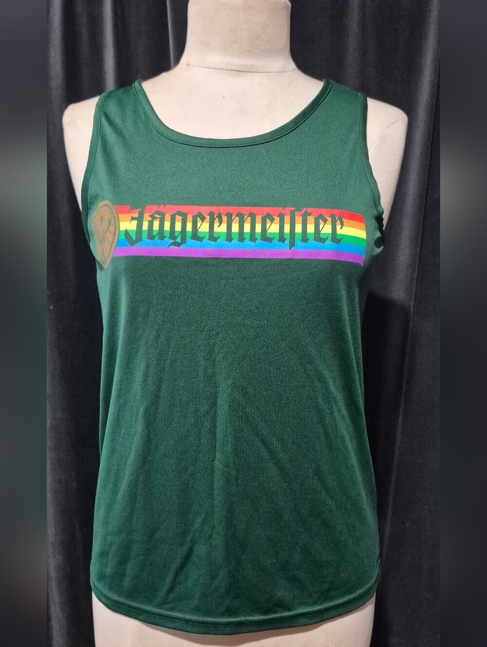 Jagermeister Women's Dark Green Pride Logo Tank Top ( Box A)